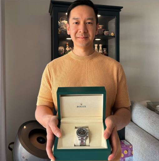 Jamb T. with their Rolex Daytona "Godzilla"
